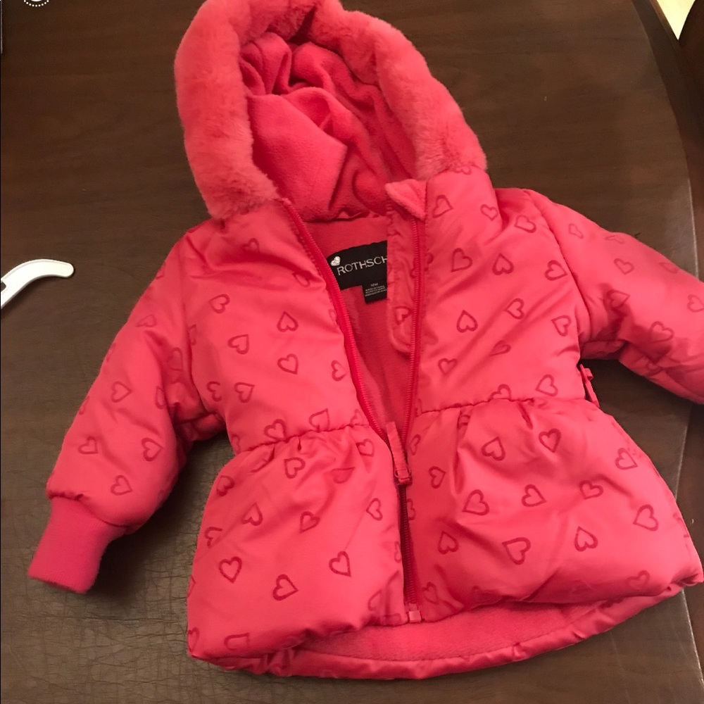 Pink puffer jacket kids